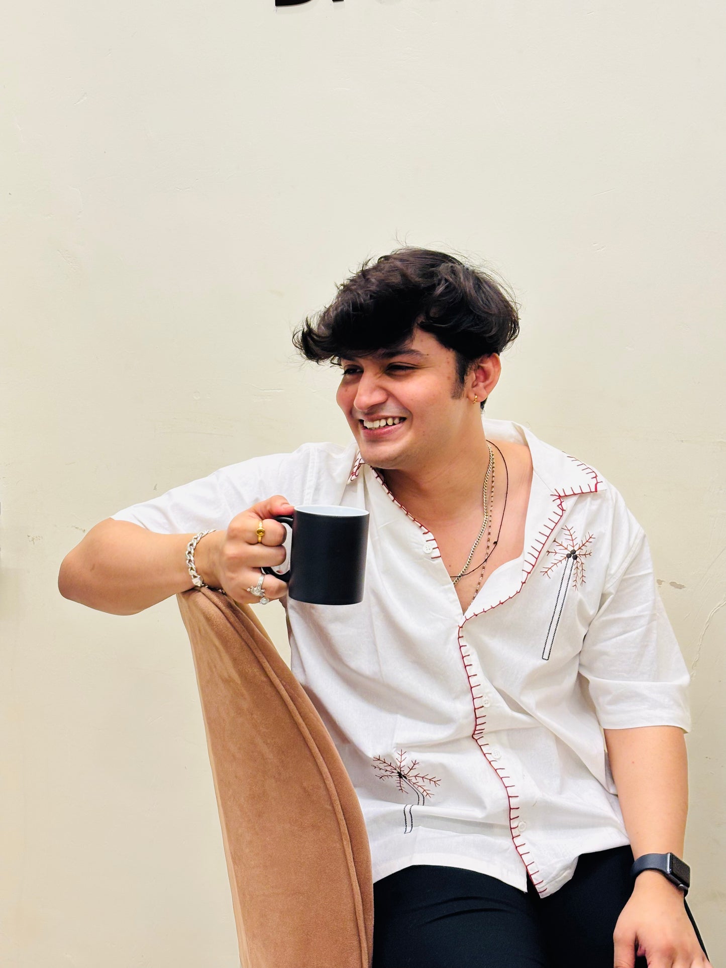 Brown Panda Cuban Collar Essentials Hand-Stitched Edition